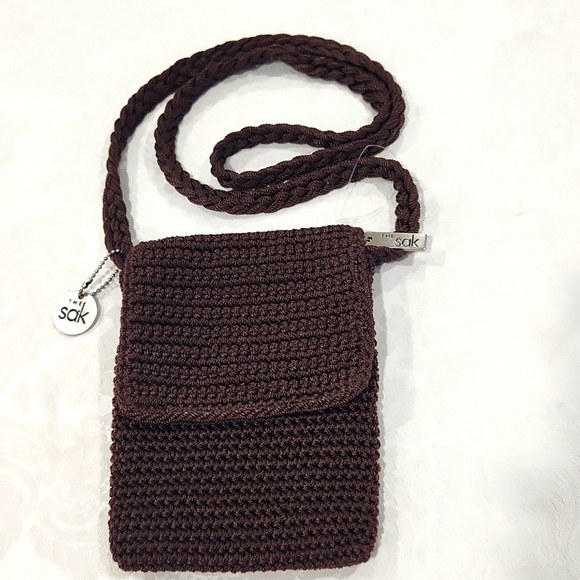 The Sak Handbags - The Sak Crochet Crossbody Purse Dark Brown